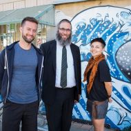 Myself,_a_worker_and_a_young_person_from_WAYS_Bondi_Beach._I_have_been_a_board_member_of_WAYS_Waverley.jpg