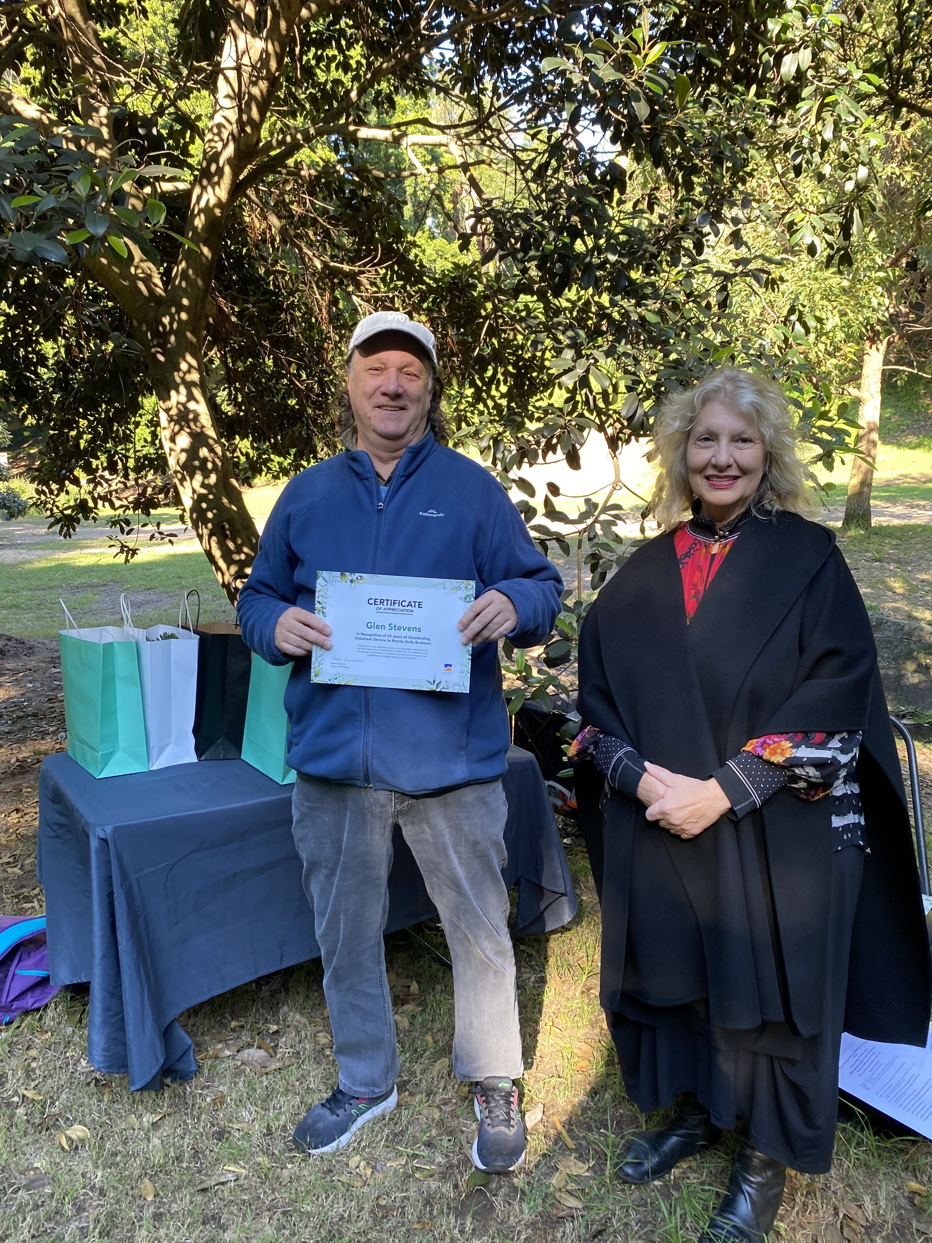 Mayor at Bronte Gully 25th Anniversary Event