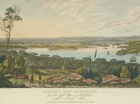 Distant View of Sydney courtesy of National Library of Australia