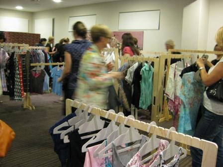 A Clothes Swap Party in action as part of National Recycling Week