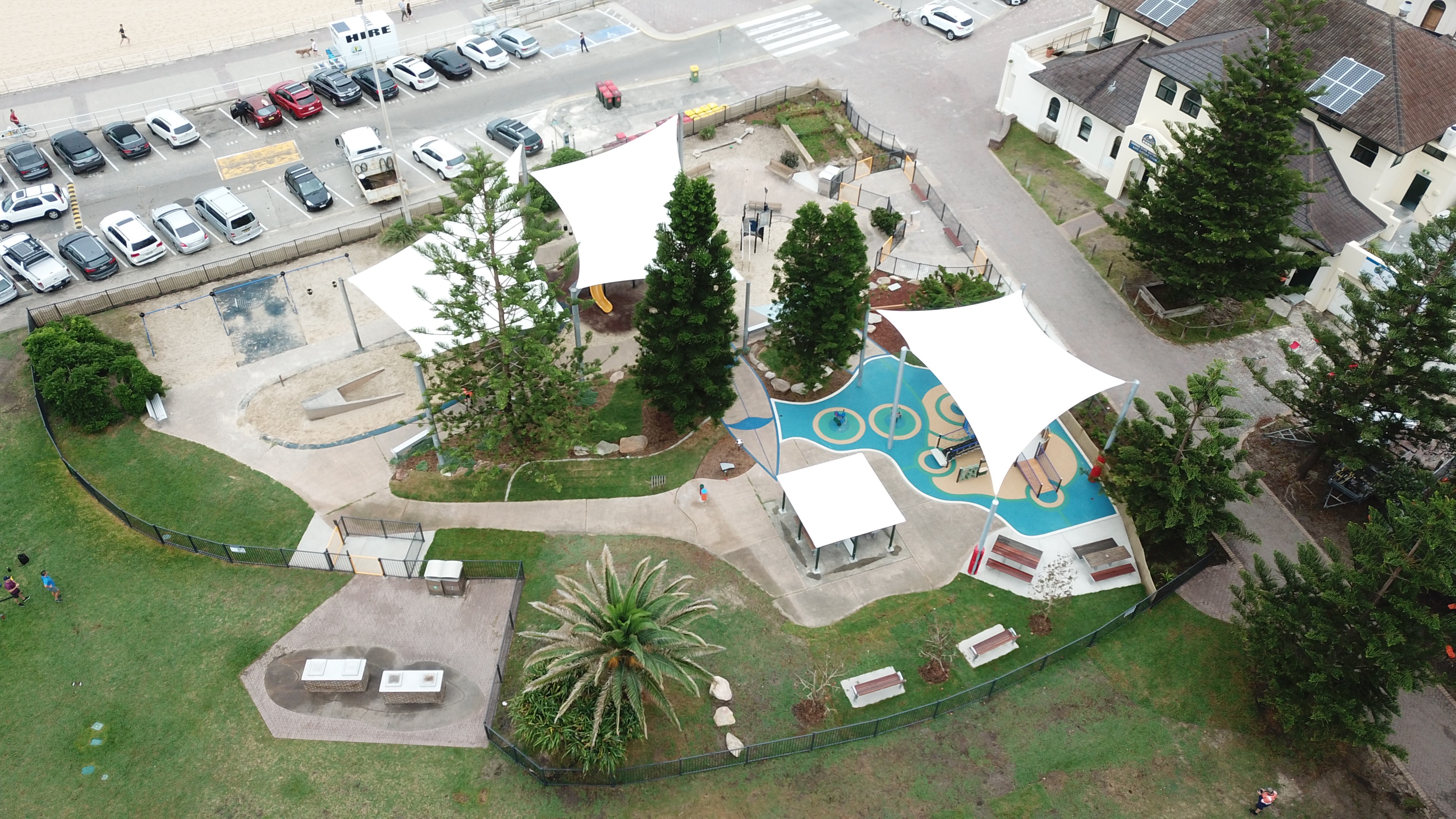 Bondi Playground drone image