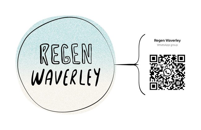 Regen Waverley logo and QR code