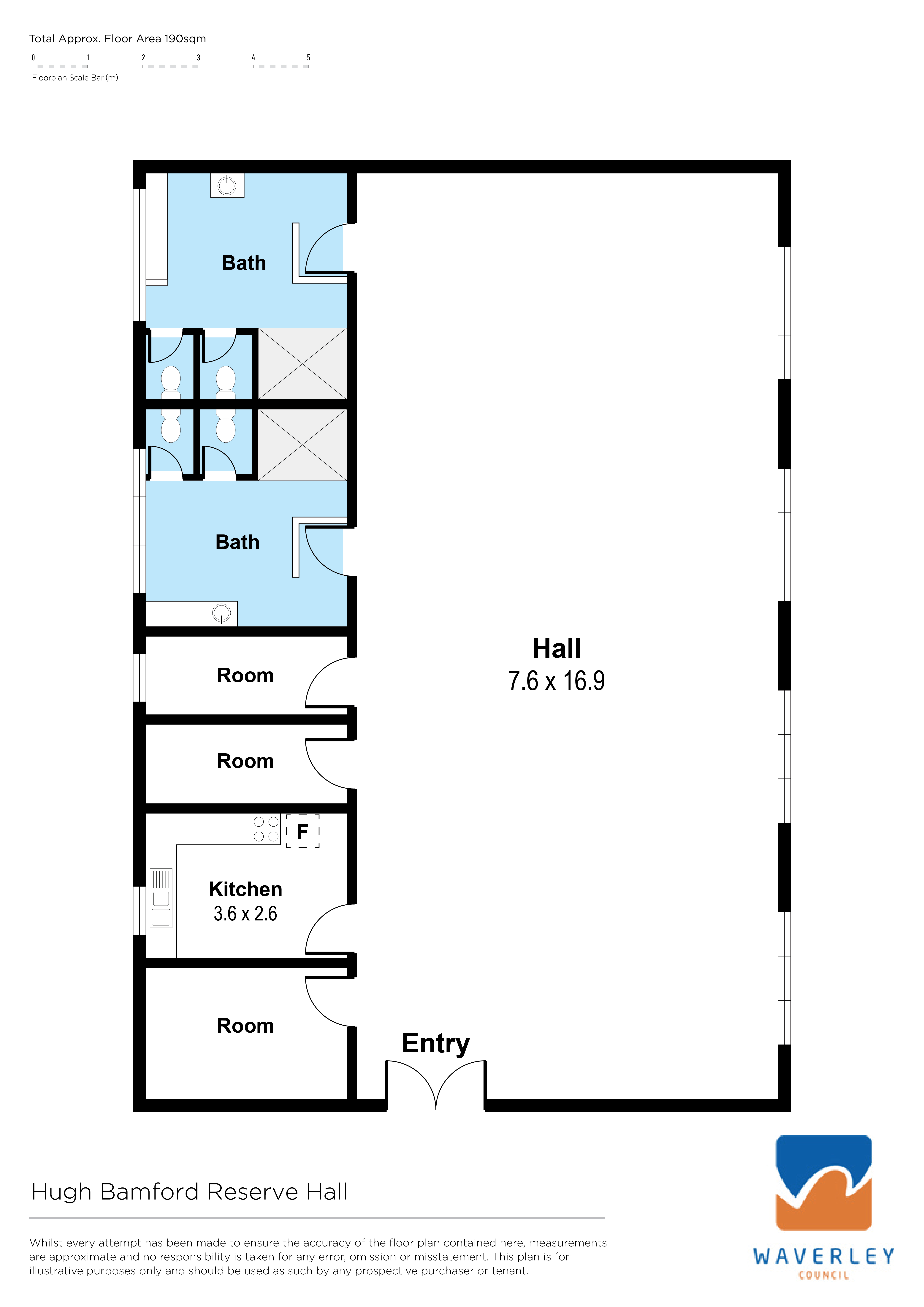 Hugh Bamford Reserve Hall Floorplan