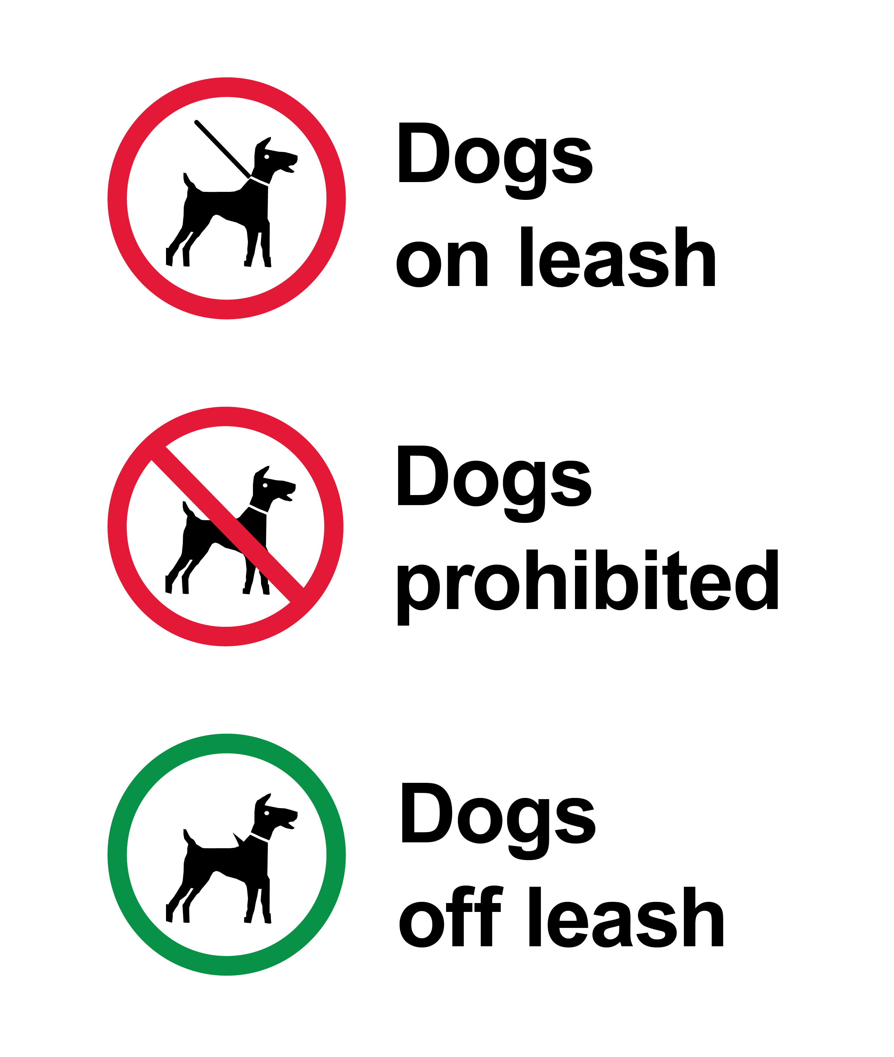 Dog signage