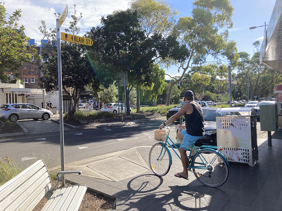 recycled road and active transport