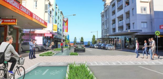 Render of streetscape upgrade