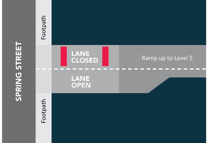 lane closure map