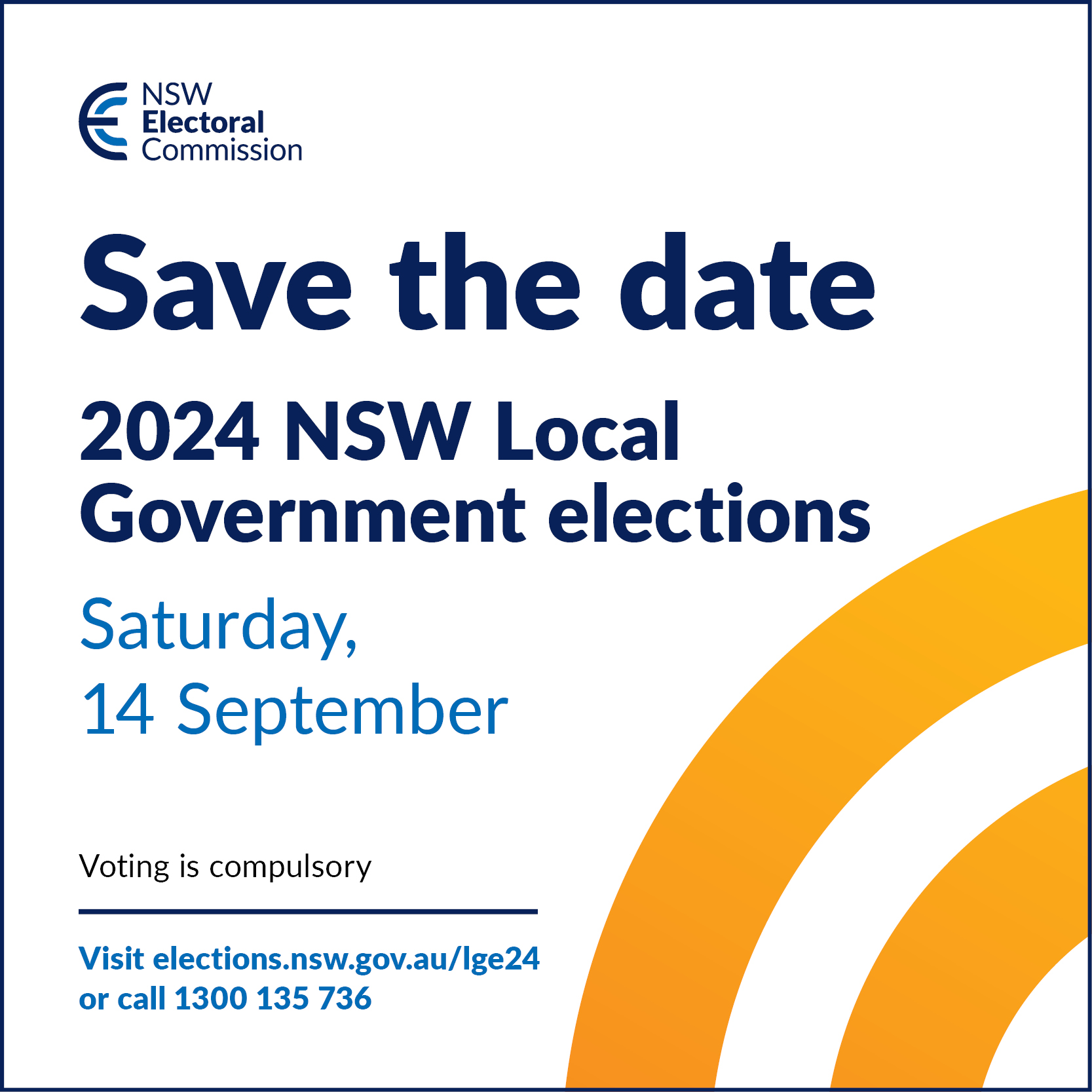 Save the date for NSW local elections on 14 September 2024 Waverley