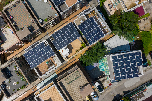 Apartments with solar panels