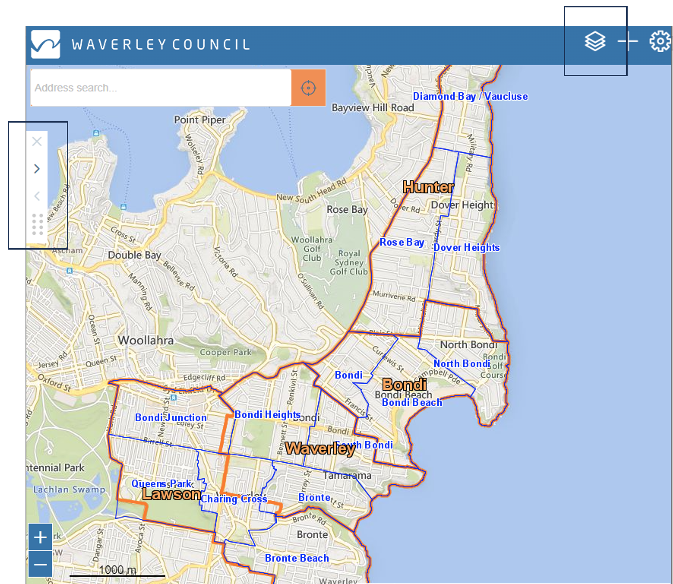 Waverley LGA maps instruction