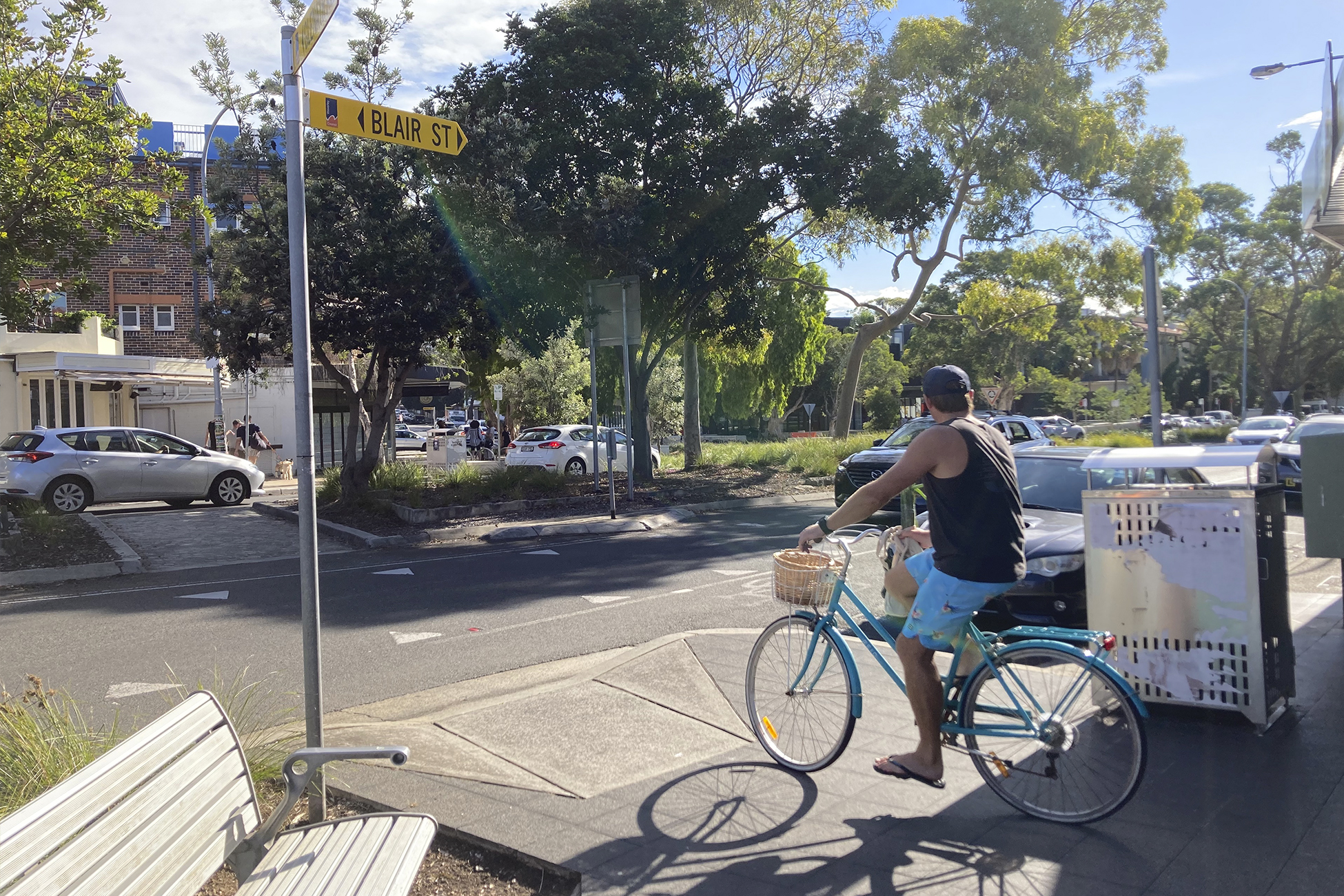 Recycled road and active transport